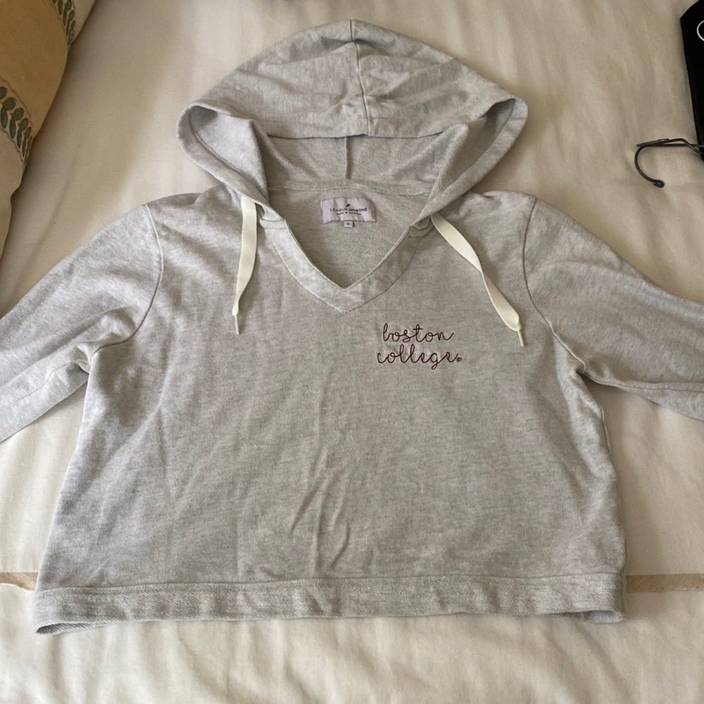 Boston college cropped hoodie